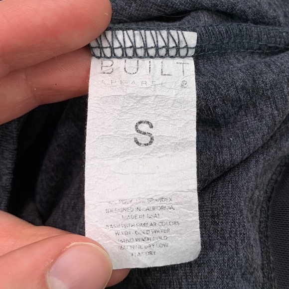 Built Apparel High Waisted Gray Athletic Leggings - Picture 4 of 5